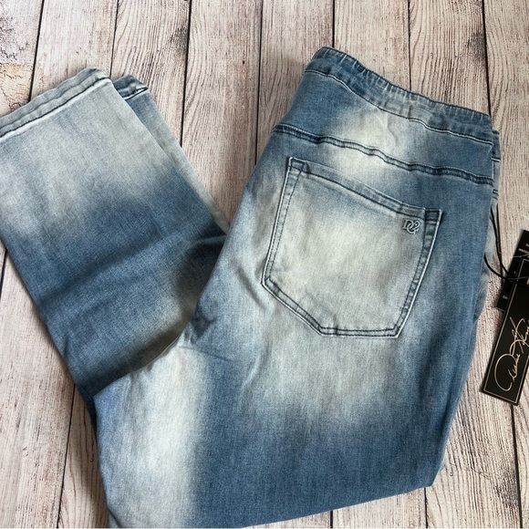 DG2 Diane Gilman Cropped Jeans NWT 1XT - Picture 1 of 5